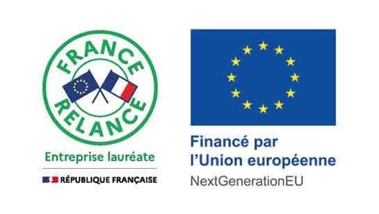 Logo France relance et logo financé par l'union Européenne